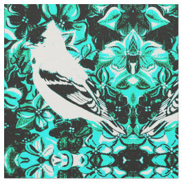 Tecido Teal Songbird