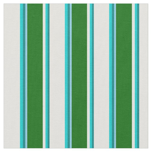 Tecido Teal, Turquesa, Ciano Claro, Verde Escuro e Azul C (Detalhe)