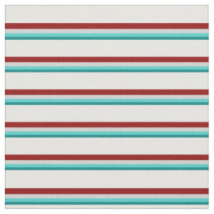 Tecido Teal, Turquesa, Cinza Leve, Vermelho Escuro E Crem