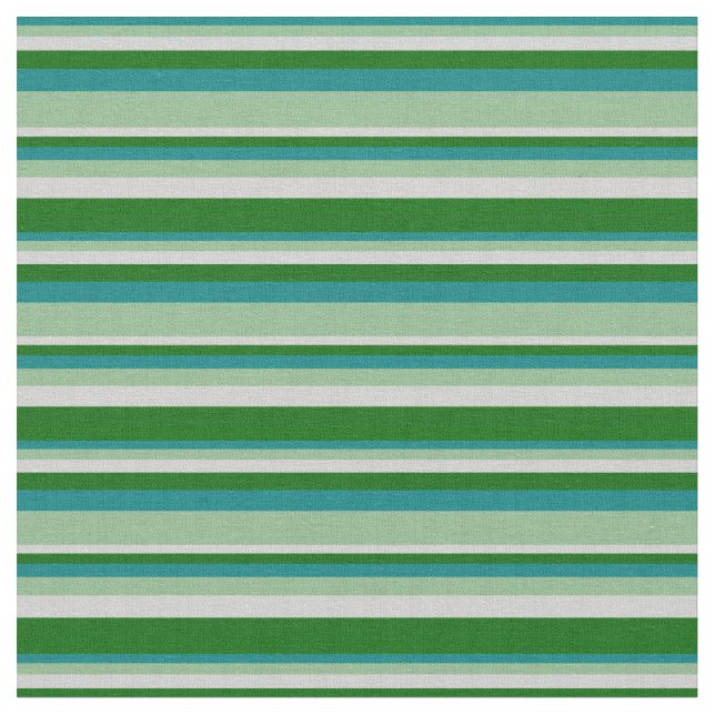 Tecido Teal, Verde-escuro, Cinzas-luz e Verde-escuro (Detalhe)