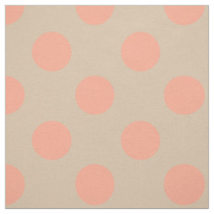 Tecido Tecido: Bolinhas bege & cor-de-rosa