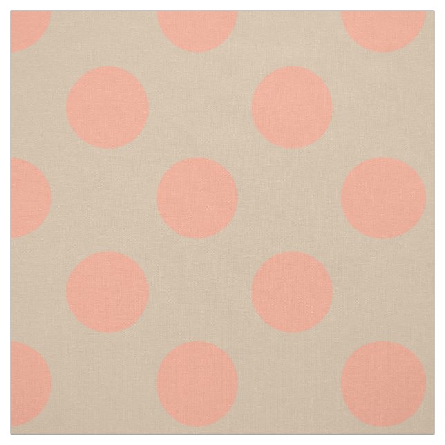 Tecido Tecido: Bolinhas bege & cor-de-rosa (Modelo)