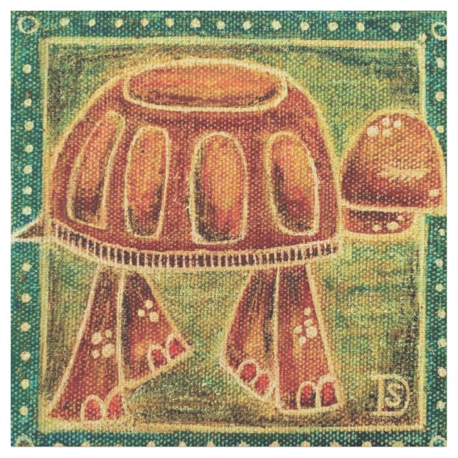 Tecido Tecido, tartaruga de deserto (Detalhe)