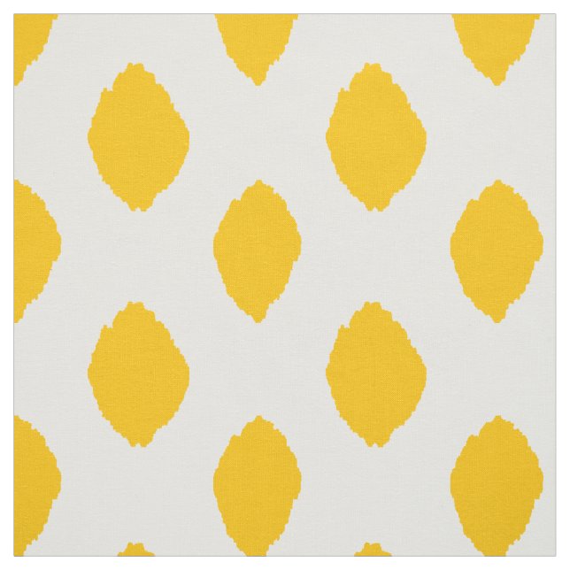 Tecido Tecido: Teste padrão de Ikat no amarelo (Modelo)