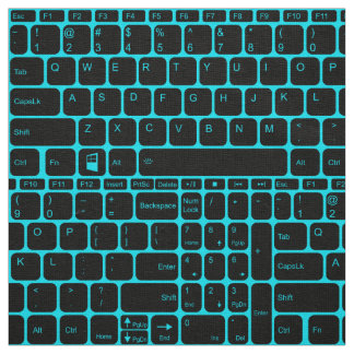 Tecido Teclado, azul com iluminação traseira