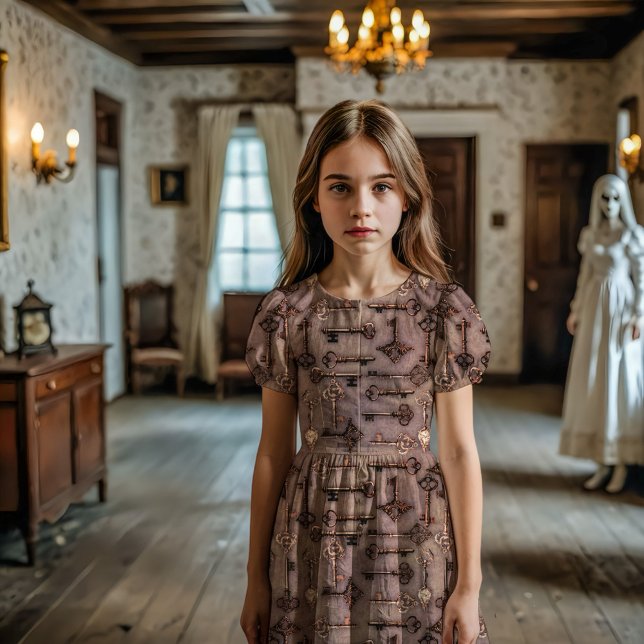 Tecido Teclas Vintage Assombradas Dusk (Criador carregado)