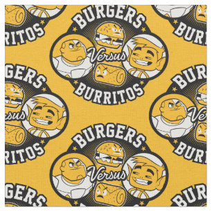 Tecido Teen Titans Go!   Burgers Versus Burritos