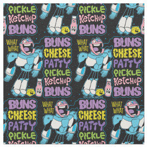 Tecido Teen Titans Go!   Cyborg Burger Rap