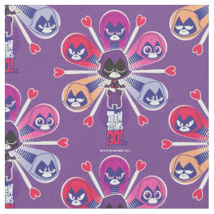 Tecido Teen Titans Go! Emoticlones de Raven