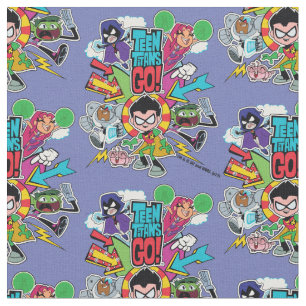 Tecido Teen Titans Go!   Gráfico de Seta de Equipe
