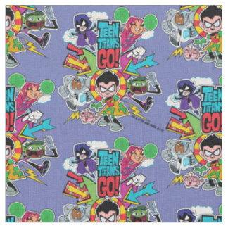 Tecido Teen Titans Go! | Gráfico de Seta de Equipe