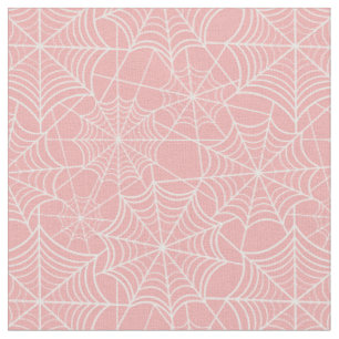 Tecido teia de aranha-de-bruxas-rosa-pastel
