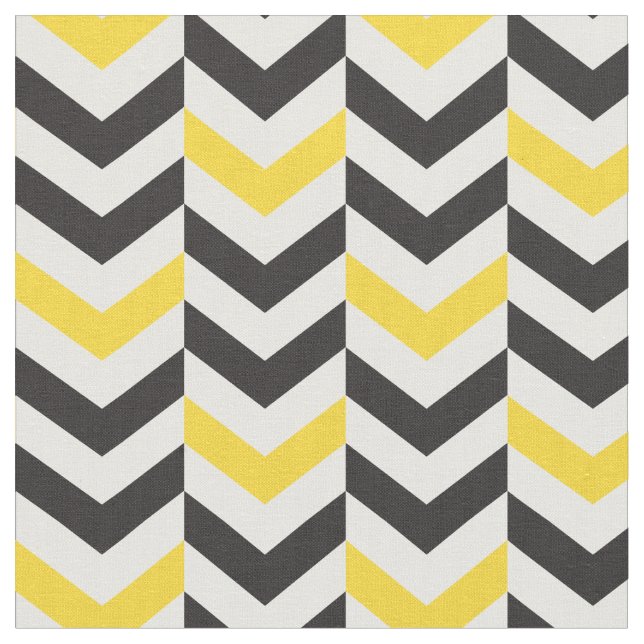 Tecido Tela Chevron Gris y Amarillo (Detalhe)