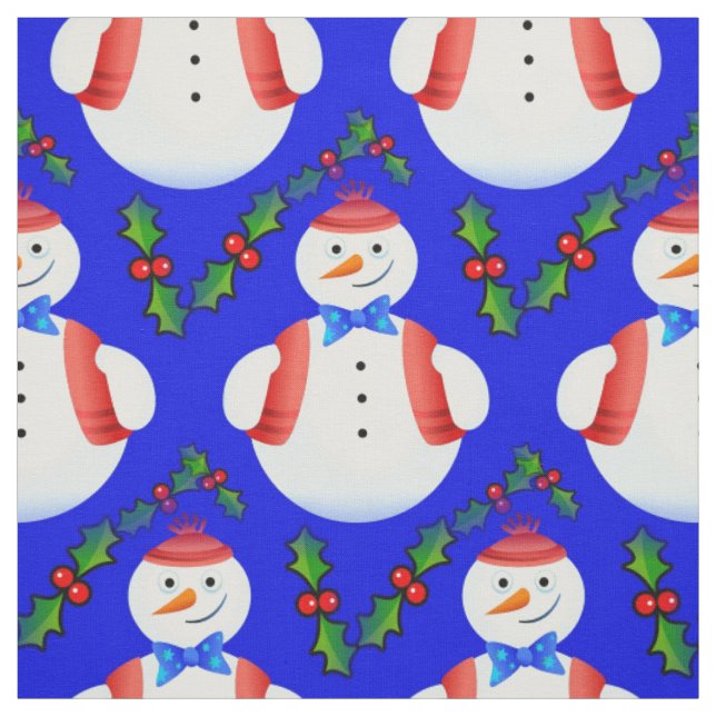 Tecido tela de boneco de neve de natal (Modelo)