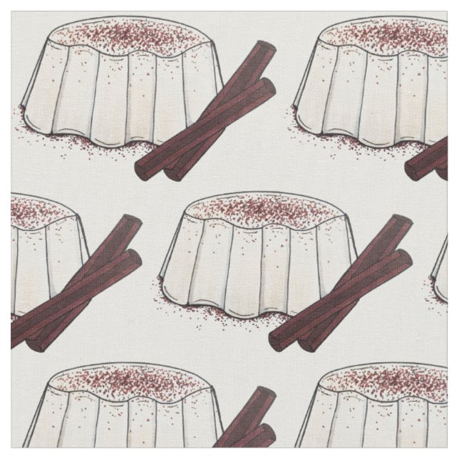 Tecido Tembleque Puerto Rican Coconut Dessert Pudim (Detalhe)