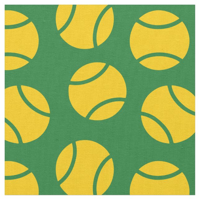 Tecido Tênis bolas sobre fundo verde (Detalhe)