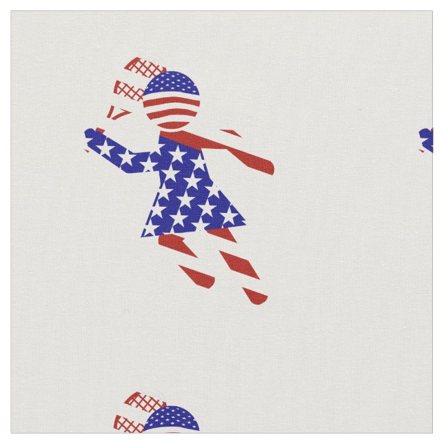 Tecido TÊNIS de MULHERES Patriotas DOS EUA (Detalhe)