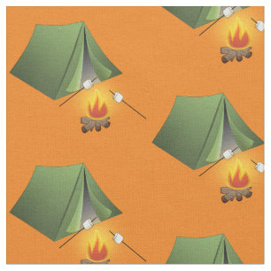 Tecido Tent de acampamento e padrão de acampamento