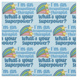 Tecido Terapêutica Super Ocupacional Azul OT