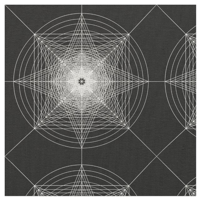 Tecido Terceira geometria sagrado dimensional (Detalhe)