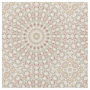 Tecido Terra Terrosa e Padrão Mandala de Ferrugem