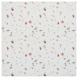 Tecido Terracotta Terrazzo com Siena e Mint Green