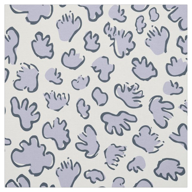 Tecido Terrazo Orgânico Denso | Periwinkle Pálido Abstrat (Modelo)