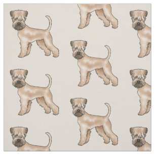Tecido Terrier Wheaten de Capa Macia Padrão de Cachorro F