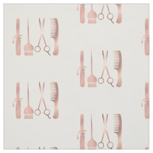 Tecido Tesoura Rose Gold Estilista de Cabelo Salão Modelo