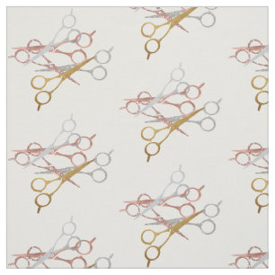 Tecido Tesoura Salão De Cabelereiro Metallics Lantejoulas