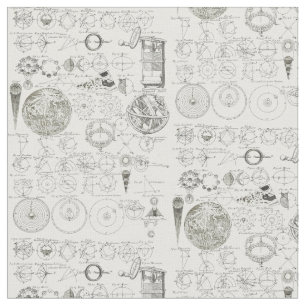 Tecido Teste padrão 1728 da astronomia da antiguidade