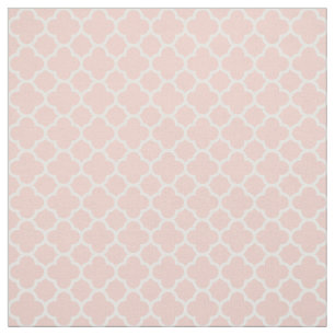 Tecido Teste padrão 2016 de Quatrefoil do coral do rosa