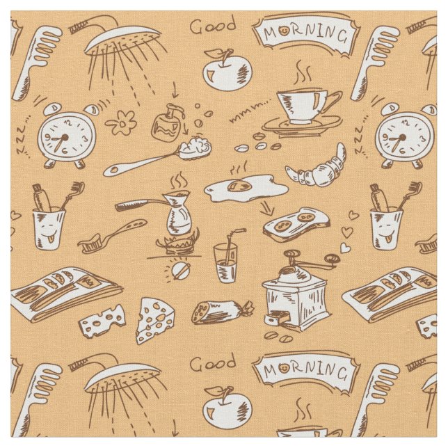 Tecido Teste padrão 2 do pequeno almoço (Detalhe)