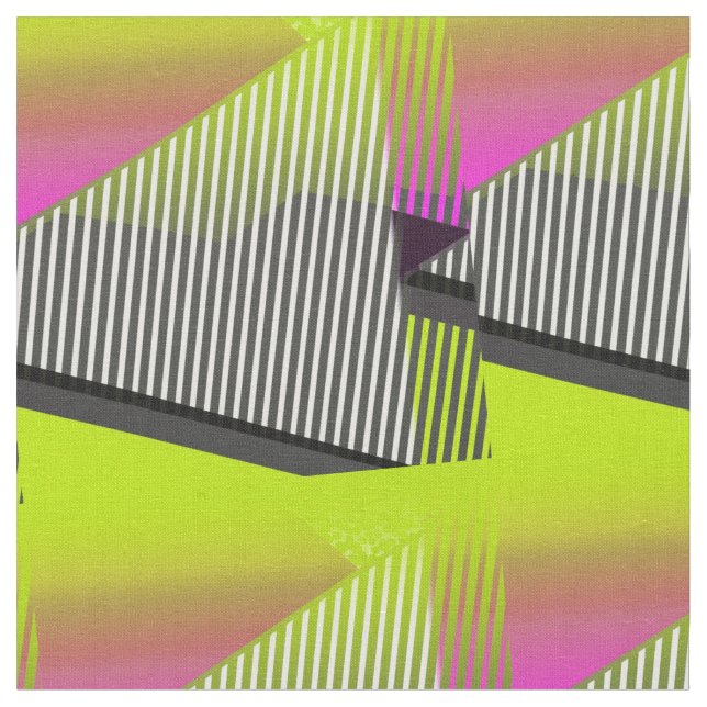 Tecido Teste padrão abstrato do néon 80s (Detalhe)