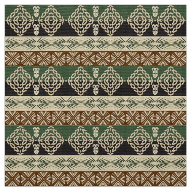 Tecido teste padrão africano tribal étnico (Modelo)