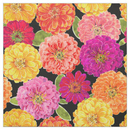 Tecido Teste padrão amarelo cor-de-rosa floral dos