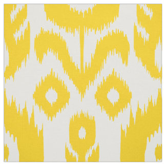 Tecido Teste padrão amarelo de Ikat