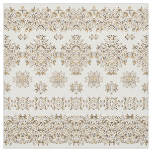 Tecido Teste padrão árabe dourado