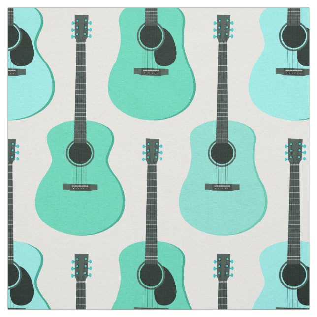 Tecido Teste padrão azul das guitarra acústicas (Modelo)