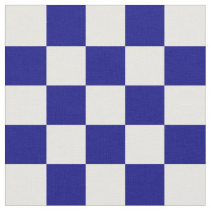 Tecido Teste padrão azul escuro e branco do tabuleiro de