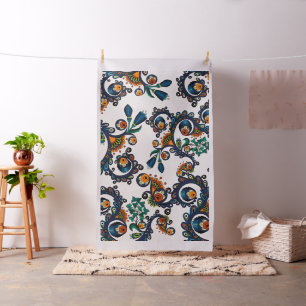 Tecido Teste padrão boémio colorido do chique do hippy 