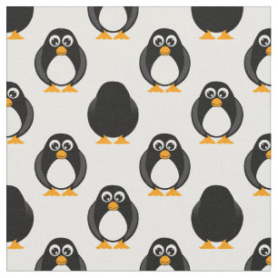 Tecido Teste padrão bonito do pinguim
