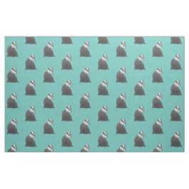 Tecido Teste padrão bonito do texugo