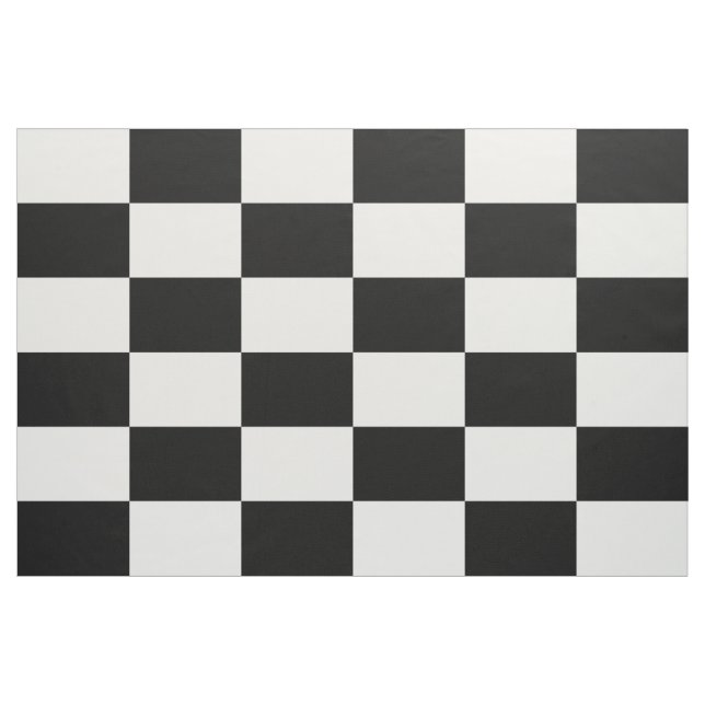 Tecido Teste padrão Checkered preto e branco dos (Jarda)