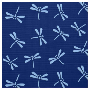 Tecido Teste padrão, cobalto e azul-céu japoneses da