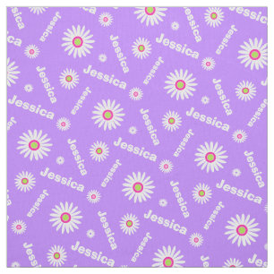 Tecido Teste padrão conhecido roxo personalizado de