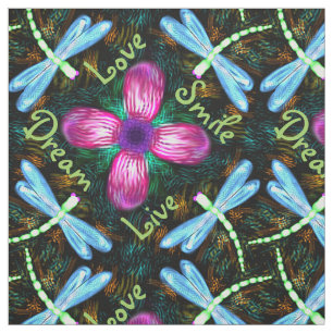 Tecido Teste padrão cor-de-rosa do Shimmer do preto da