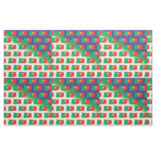 Tecido Teste padrão da bandeira de Portugal