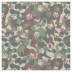 Tecido Teste padrão da camuflagem do cão