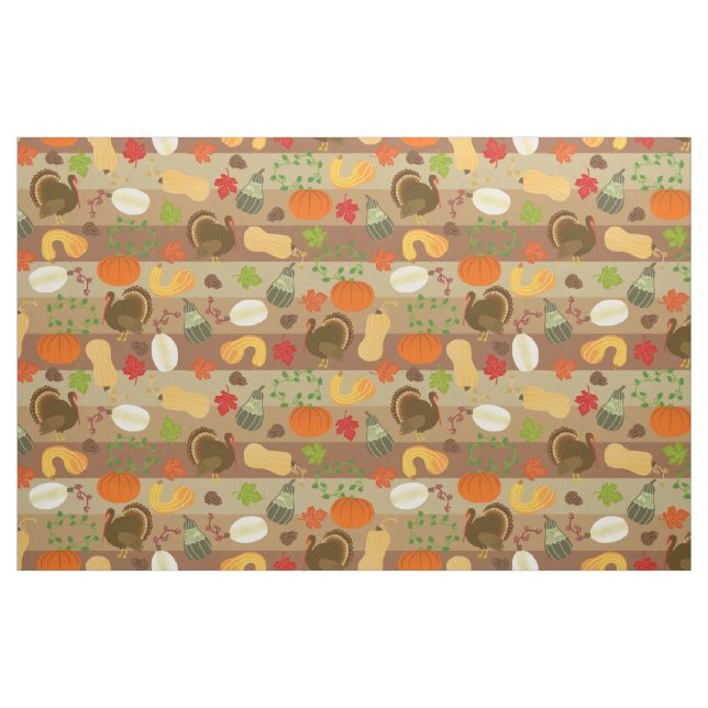 Tecido Teste padrão da colheita do outono da polpa de (Fat Quarter)